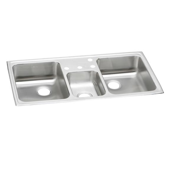 Elkay PSMR4322 Celebrity® Stainless Steel 43" x 22" x 7-1/8" Triple Bowl Drop-in Sink