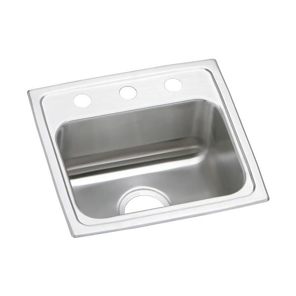 Elkay PSR1716 Celebrity® Stainless Steel 17" x 16" x 7-1/8" Single Bowl Drop-in Sink