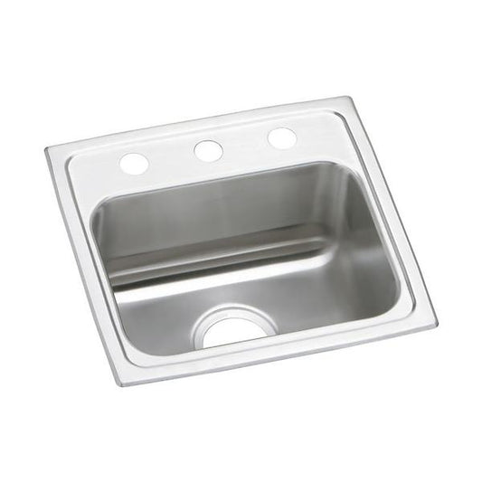 Elkay PSR1716 Celebrity® Stainless Steel 17" x 16" x 7-1/8" Single Bowl Drop-in Sink