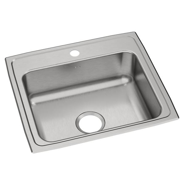 Elkay PSR2219 Celebrity® Stainless Steel 22" x 19-1/2" x 7-1/8" Single Bowl Drop-in Sink