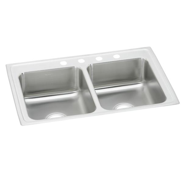 Elkay PSR3322 Celebrity® Stainless Steel 33" x 22" x 7-1/2" Equal Double Bowl Drop-in Sink