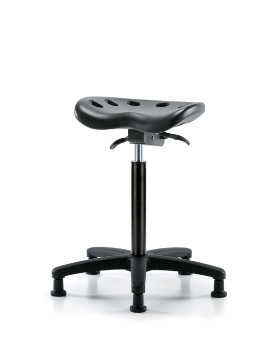 Blue Ridge Ergonomics PTHBST-RG-NF-RG-BLK Polyurethane Tractor Sit-Stand in Black Polyurethane