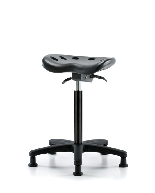 Blue Ridge Ergonomics PTHBST-RG-NF-RG-BLK Polyurethane Tractor Sit-Stand in Black Polyurethane