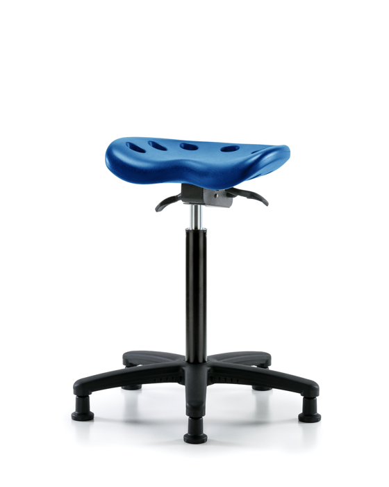 Blue Ridge Ergonomics PTHBST-RG-NF-RG-BLU Polyurethane Tractor Sit-Stand in Blue Polyurethane