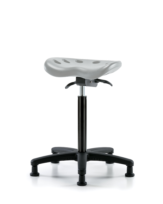 Blue Ridge Ergonomics PTHBST-RG-NF-RG-GRY Polyurethane Tractor Sit-Stand in Gray Polyurethane