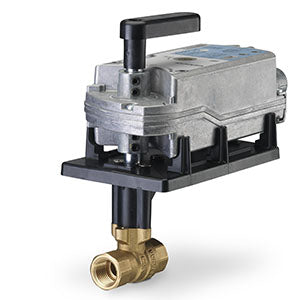 Siemens 171F-10323 2W 1-1/2", 40CV BALL VALVE ASSY, CHRM-PLAT BRASS BALL, BRASS STEM, FLOAT NO SR
