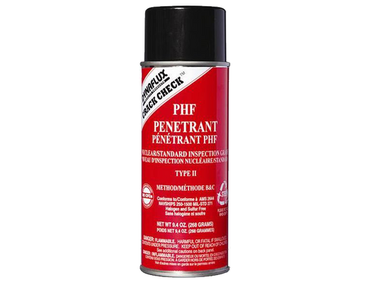 Dynaflux PHF315-16 Crack Check Penetrant (9.4 oz Aerosol - Case of 12 Cans)