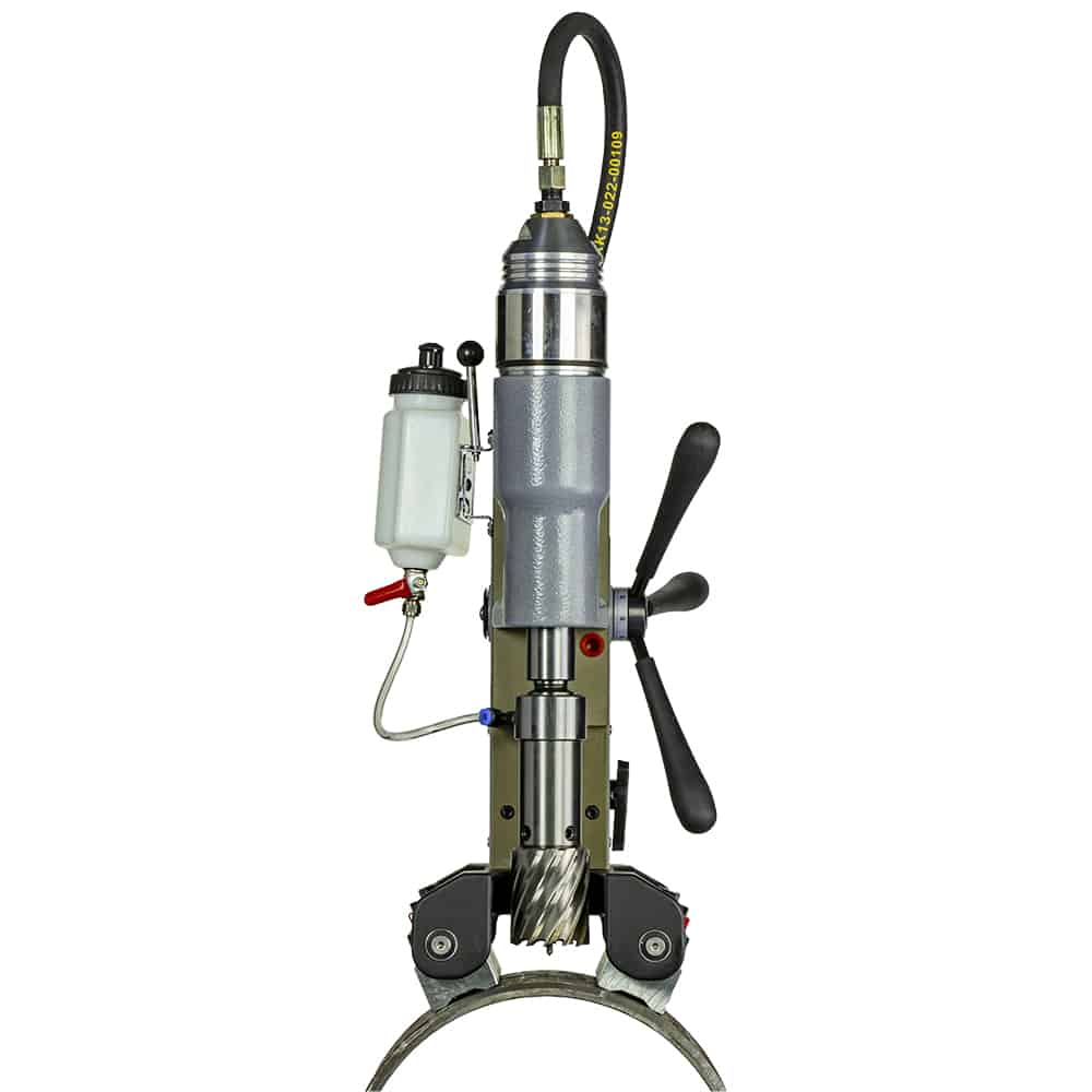 Euroboor TUBE.55/AIR Pneumatic Magnetic Drilling Machine, 55Mm - 2 3/16", 6.3 Bar.