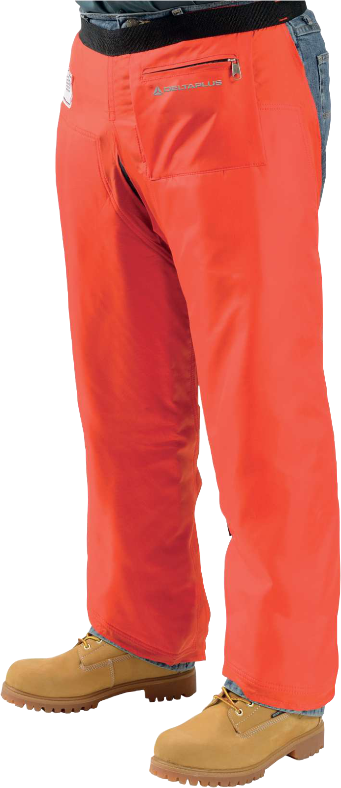 Delta Plus WELJE94239 ProChaps™ Apron Style, 1000 Denier, Water Resistant, Orange, Length 39" from Waist