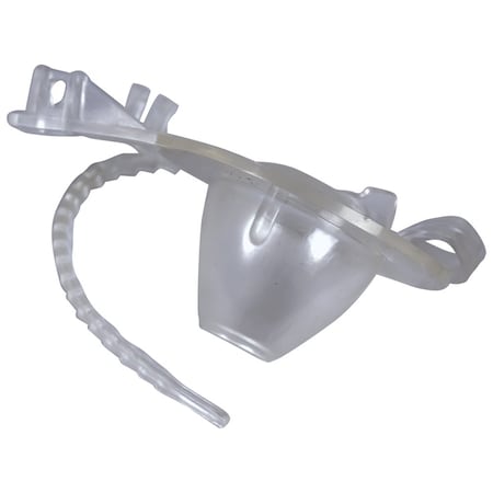 Jones Stephens FT02080 2" Clear Vinyl Toilet Flapper with Vinyl Lift Strap