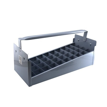 Jones Stephens N70020 Steel Nipple Caddy Tray, 1-1/4" Size, 40 pc Capacity (18" x 8" x 6-1/2")