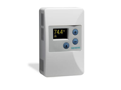 Siemens QAA2212.FWSN ROOM TEMP SENSOR, PLATINUM 1K OHM (385 ALPHA), FULL FEATURE, SIEMENS LOGO