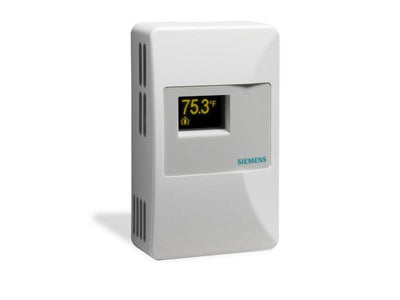 Siemens QAA2280.DWSC ROOM TEMP SENSOR, DISPLAY, SIEMENS LOGO, TOOL PORT, SIEMENS TEC CONTROLLERS