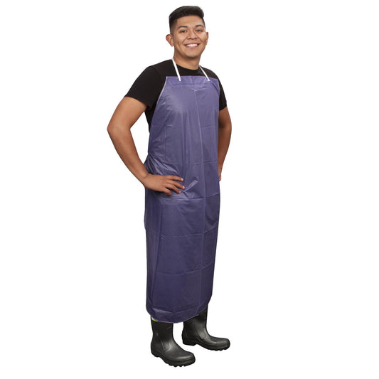 Cordova Safety RA08B48 Apron, Vinyl, Blue