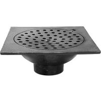 Jones Stephens D76302 6" x 6" x 2" No Hub Bell Trap with Hinged Lid
