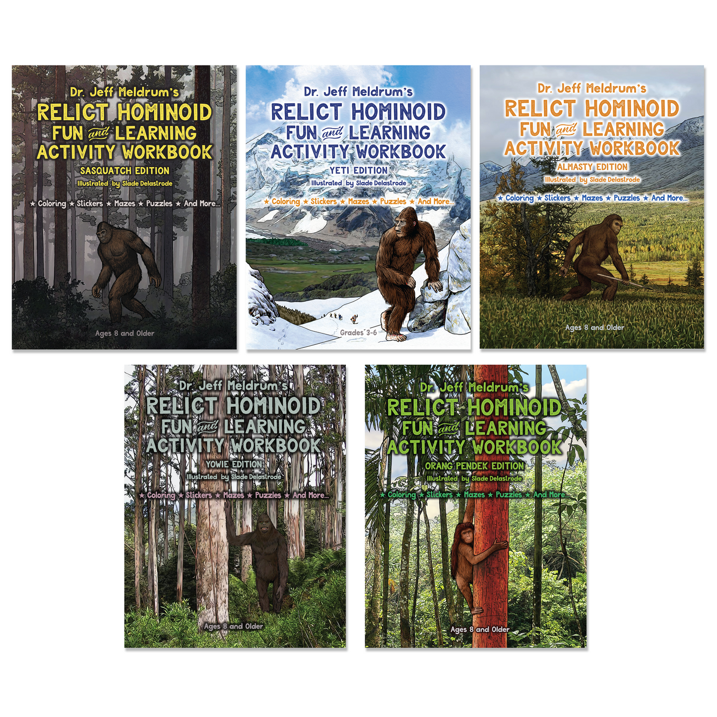 Paradise Clay IHP_RH6* Dr. Jeff Meldrum's Relict Hominoid Fun and Learning Activity Workbook: FIVE PACK - Book