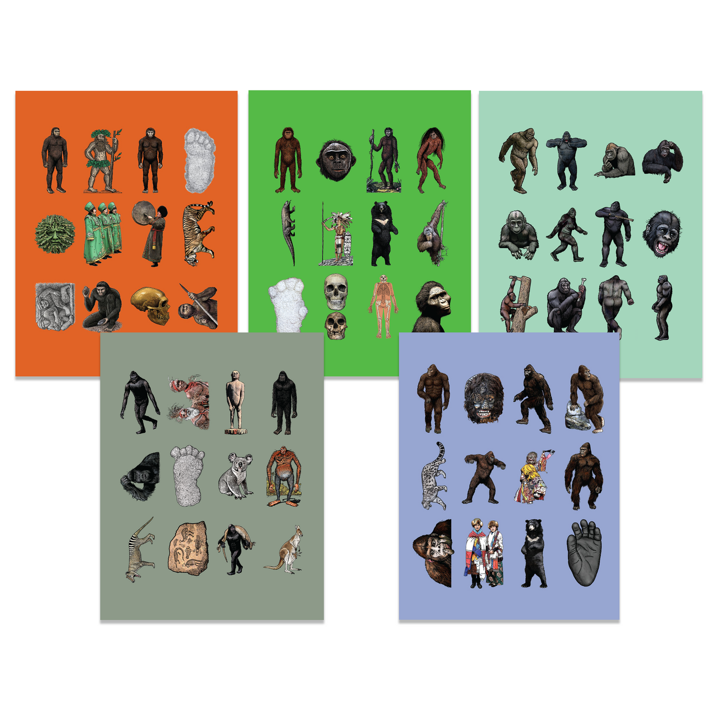 Paradise Clay IHP_RH7* Slade Delastrode's Relict Hominoid Sticker Pack - FIVE PACK