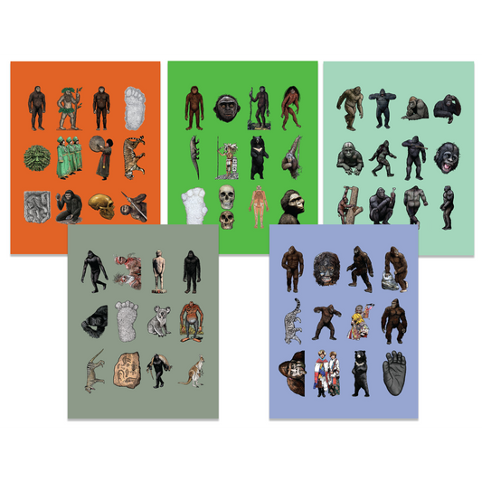 Paradise Clay IHP_RH7* Slade Delastrode's Relict Hominoid Sticker Pack - FIVE PACK