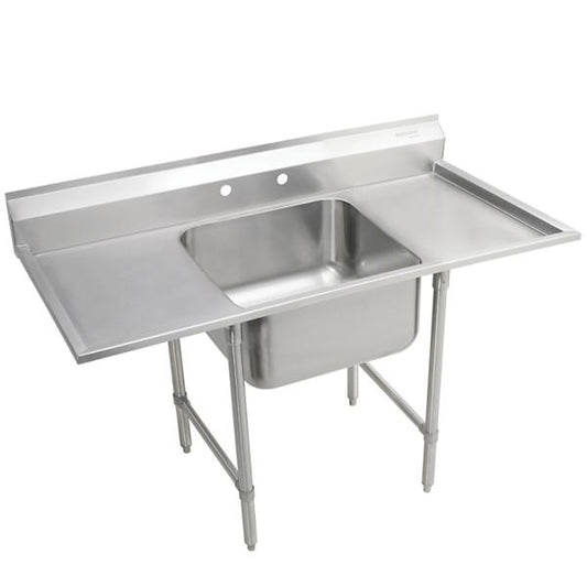 Elkay RNSF8118LR2 Rigidbilt® Stainless Steel 27" x 29-3/4" x 12-3/4" Floor Mount Single Compartment Scullery Sink w/ Drainboard