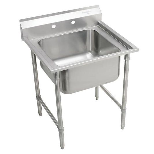 Elkay RNSF81242 Rigidbilt® Stainless Steel 33" x 29-3/4" x 12-3/4" Floor Mount Single Compartment Scullery Sink