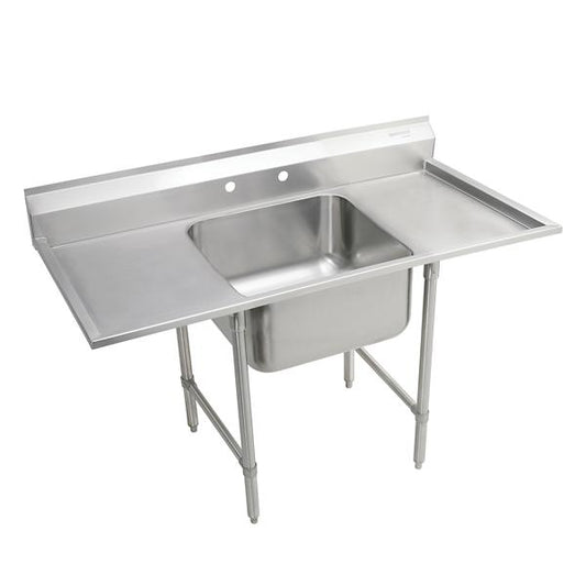 Elkay RNSF8124LR2 Rigidbilt® Stainless Steel 33" x 29-3/4" x 12-3/4" Floor Mount Single Compartment Scullery Sink w/ Drainboard