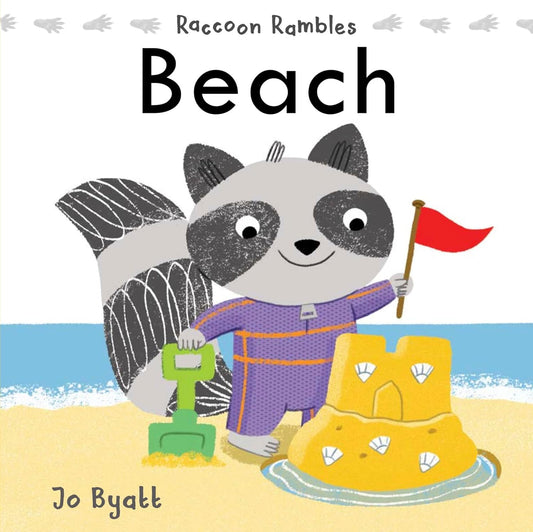 Paradise Clay CPB025 Racoon Rambles: Beach - Board Book
