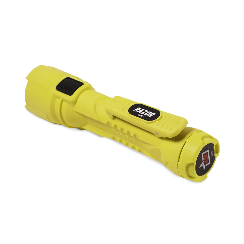 KBS 60160-B Razor, Yellow, 3-AA LED, Intrinsic (Batteries Included)