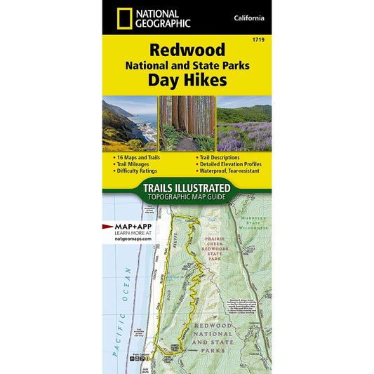 Paradise Clay NGM055 Redwood National and State Parks Day Hikes Map (National Geographic Map)