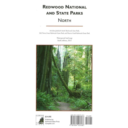 Paradise Clay RHP011 Redwood National and State Parks - North 6th Ed 2023 - Map