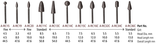Foredom A-RC11C Ruby Carver, Coarse, Tree