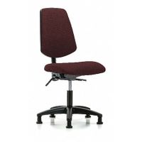 Blue Ridge Ergonomics FDHCH-MB-RG-T1-A1-RC-F41 Rutledge Fabric Chair - Desk Height with Medium Back, Seat Tilt, Adjustable Arms, & Casters in Burgundy Fabric