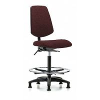 Blue Ridge Ergonomics FDHCH-MB-RG-T0-A1-RG-F41 Rutledge Fabric Chair - Desk Height with Medium Back, Adjustable Arms, & Stationary Glides in Burgundy Fabric