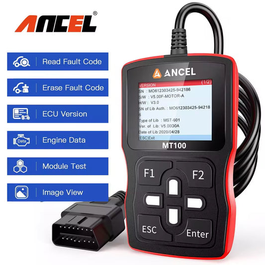 Ancel MT100 Motorcycle OBD2 Code Reader