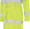 Delta Plus WEL62031HL2X S163 CL 3 Long Rain Coat, 2X, Hi Viz Lime
