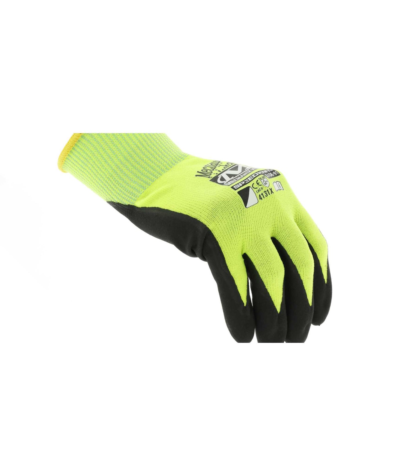 Mechanix Wear S1DE-91-007 Hi-Viz SpeedKnit Utility High-Visibility Coated-Knit Work Gloves, Size-S