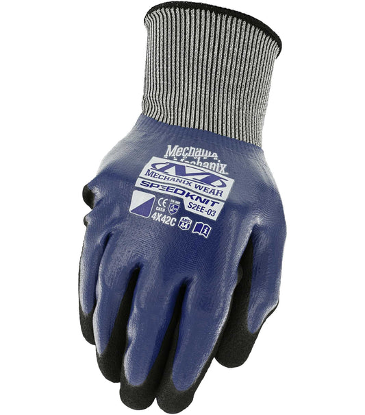 Mechanix Wear S2EE-03-007 SpeedKnit„¢ Shield C4 Coated-Knit Work Gloves, Size-S