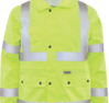 Delta Plus WEL61483HL2X S371 CL 3 Rain Coat, 2X, Hi Viz Lime