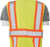 Delta Plus WEL14618HL4X S382 CL 2 Multi-Pocket Safety Vest, 4X, Hi Viz Lime