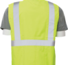 Delta Plus WEL61710HLMD S388Z CL 2 Solid Safety Vest, MD, Hi Viz Lime
