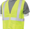 Delta Plus WEL61710HLMD S388Z CL 2 Solid Safety Vest, MD, Hi Viz Lime