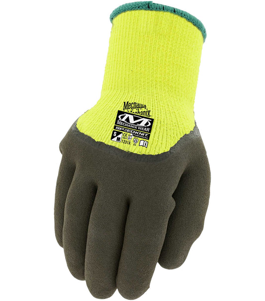 Mechanix Wear S4BB-91-500 Hi-Viz SpeedKnit Thermal High-Visibility Coated-Knit Work Gloves, Size-M