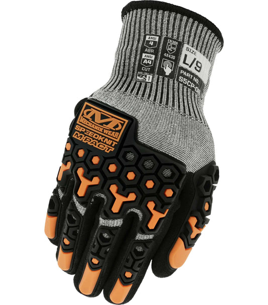 Mechanix Wear S5CP-08-007 SpeedKnit„¢ M-Pact® S5CP08 Impact Resistant Coated-Knit Gloves, Size-S