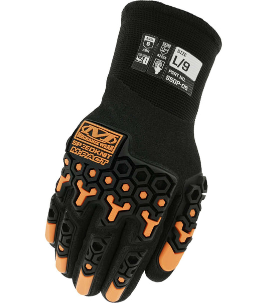 Mechanix Wear S5DP-05-007 SpeedKnit„¢ M-Pact® Thermal S5DP05 Impact Resistant Coated-Knit Gloves, Size-S