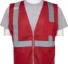 Delta Plus WEL64231GRMD S863P Non-ANSI Mesh Zip Front Safety Vest, Green, MD