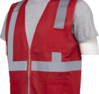 Delta Plus WEL64231GRMD S863P Non-ANSI Mesh Zip Front Safety Vest, Green, MD