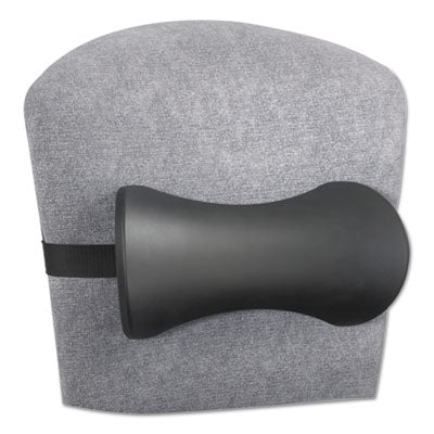 Safco SAF7154BL Lumbar Support Memory Foam Backrest - Washable - Strap Mount - 14.5" X 4" X 11" - Black