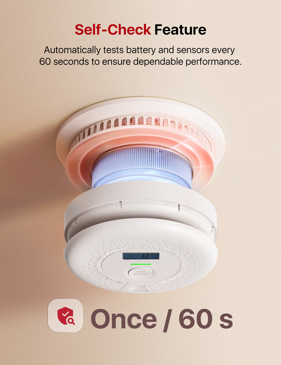 X-Sense SC01 Standalone Smoke and CO Alarm - 1-Pack