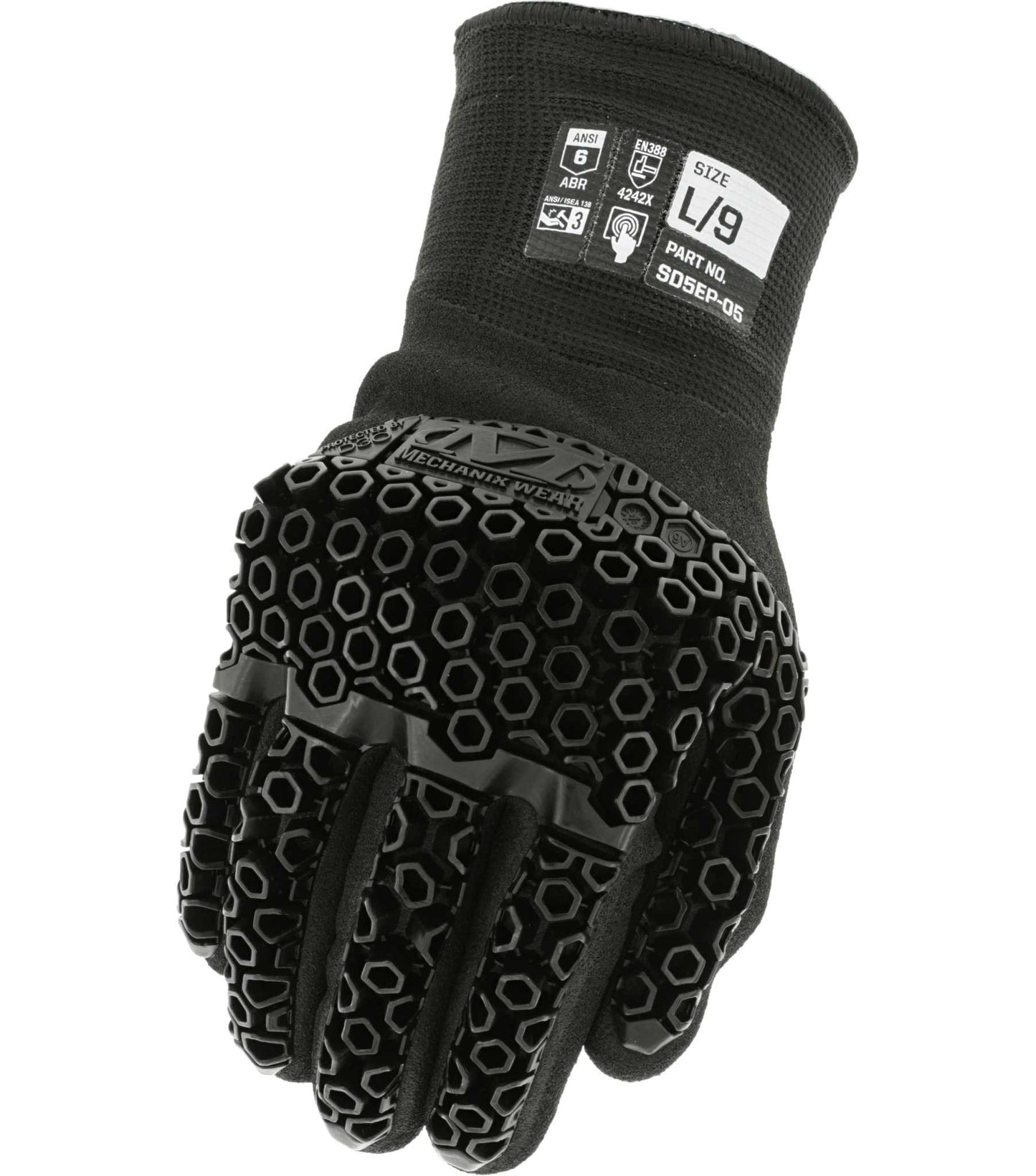 Mechanix Wear SD5EP-05-008 SpeedKnit„¢ M-Pact® D3O® Thermal SD5EP05 Winter Coated-Knit Work Gloves, Size-M