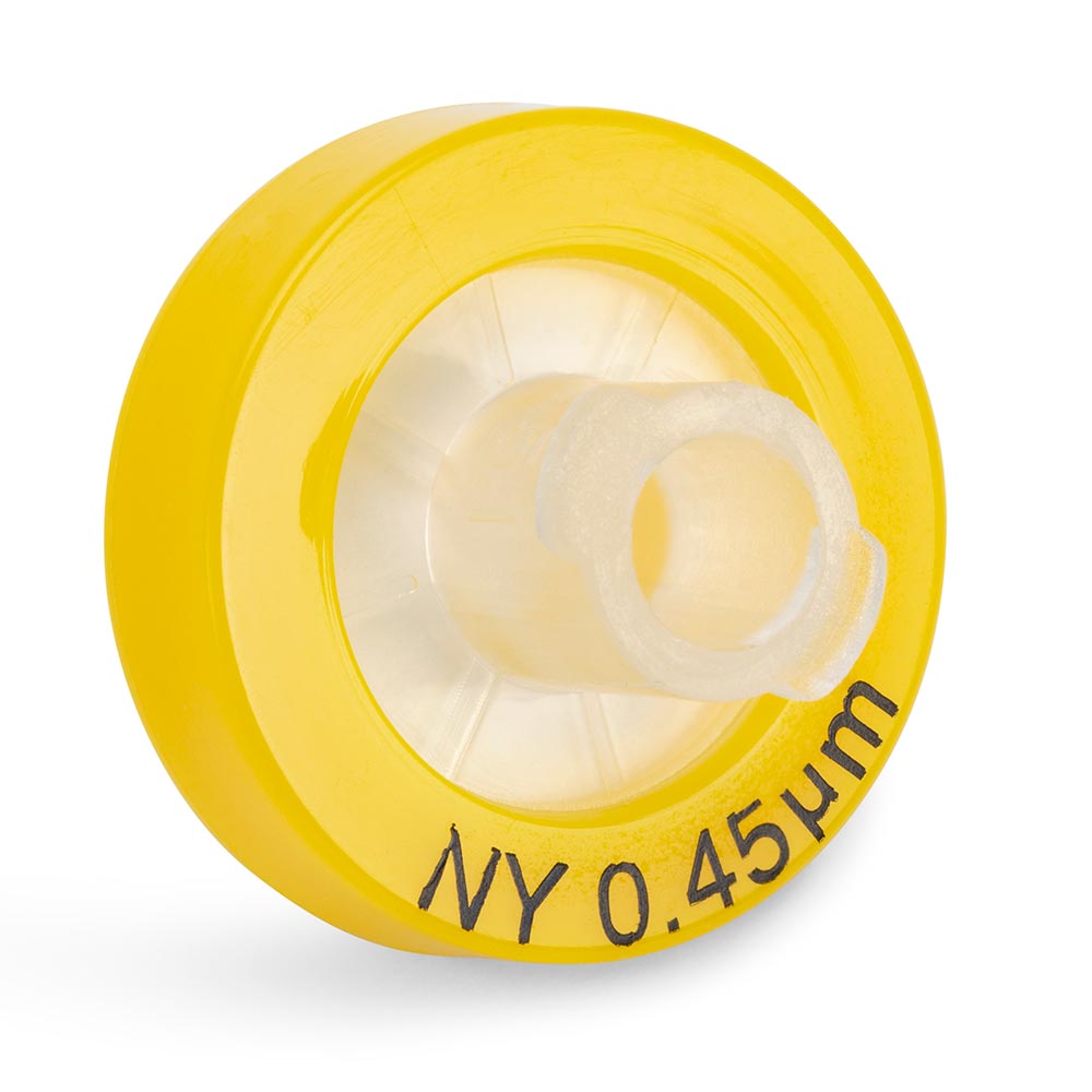 Globe Scientific SF-NYLN-4513 Syringe Filter Nylon Membrane 0.45?m Porosity 13mm Diameter PP Housing Non-sterile Bulk Packed