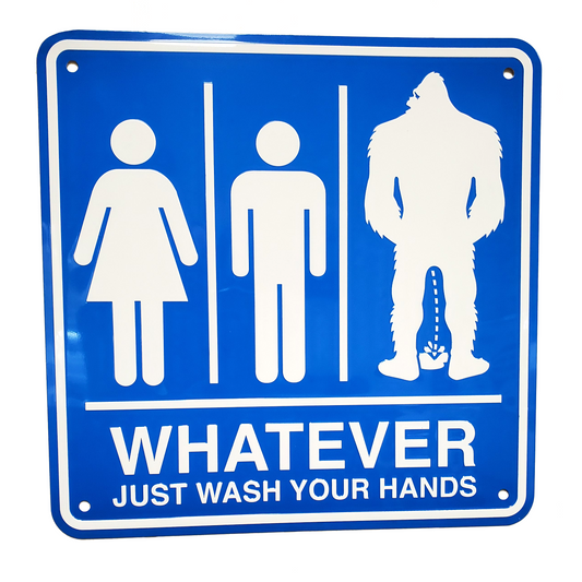 Paradise Clay SFF004 Whatever, Just Wash Your Hands METAL SIGN